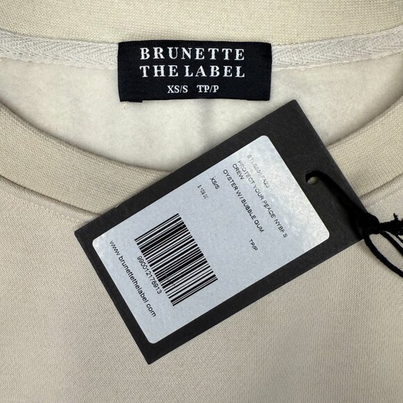 Brunette The Label "Protect Your Peace" Crew Sweater | NWT - Picture 5 of 5